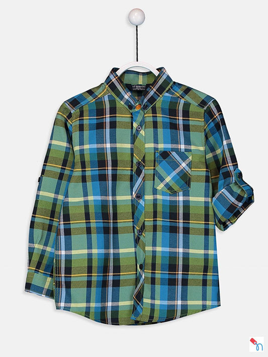LCW Boys' Plaid Flannel Shirt