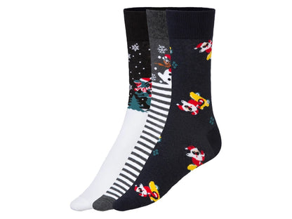 Livergy Socks Set of 3 pairs (Christmas Theme)
