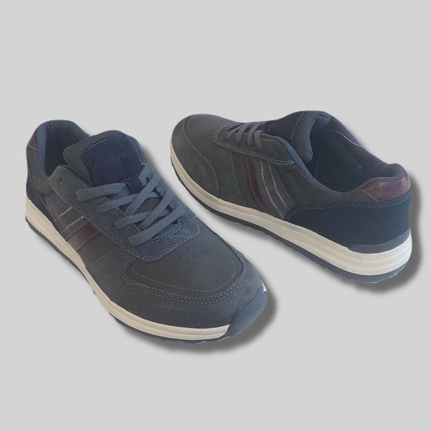 Men's sneakers (Grey, Stripes)