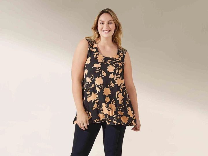 Women's T-shirt top, viscose, plus size