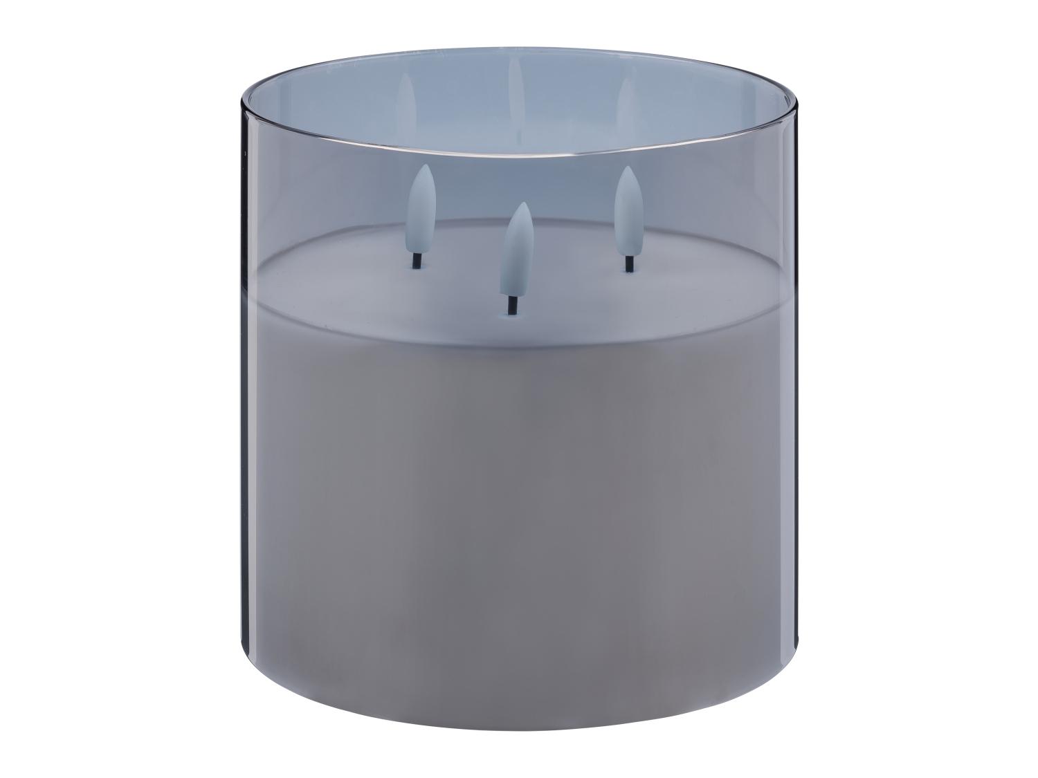 Livarno home LED wax candle in glass (large candle in glass, smoky)