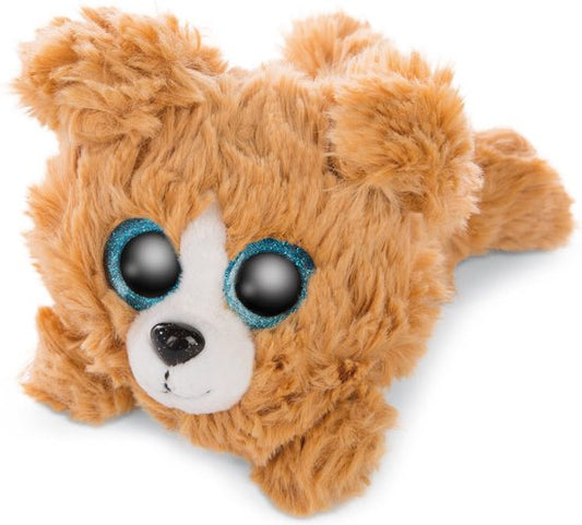 Nici plush cuddly toy Glubschis lying dog Lollidog 15cm glitter eyes