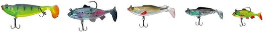 Crivit Bait Shad - Bait Set - Rubber Fish - Pack of 5