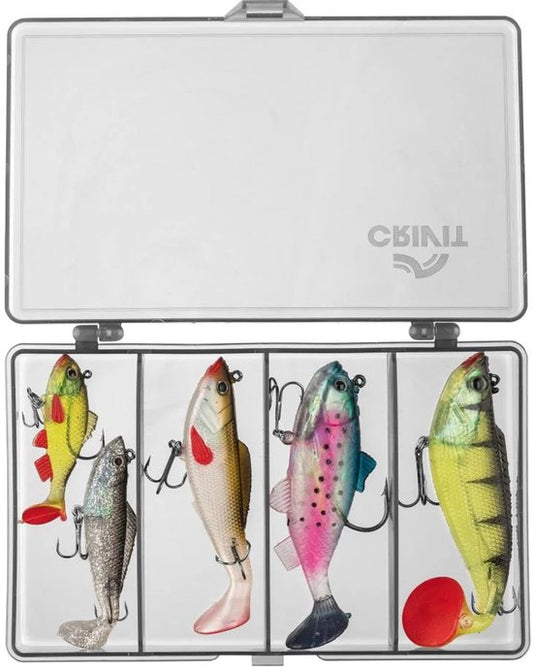 Crivit Bait Shad - Bait Set - Rubber Fish - Pack of 5