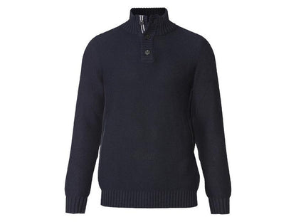 Button-down strip sweater for men livergy