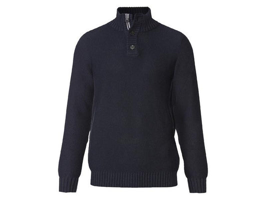 Button-down strip sweater for men livergy