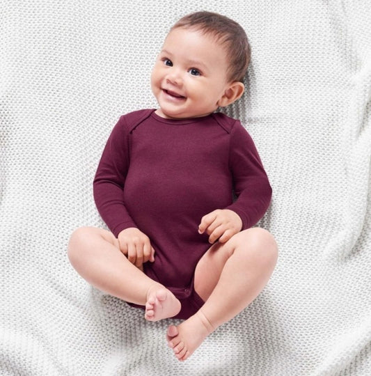 Lupilu Set of 5 bodysuits with long sleeves, 100% pure cotton