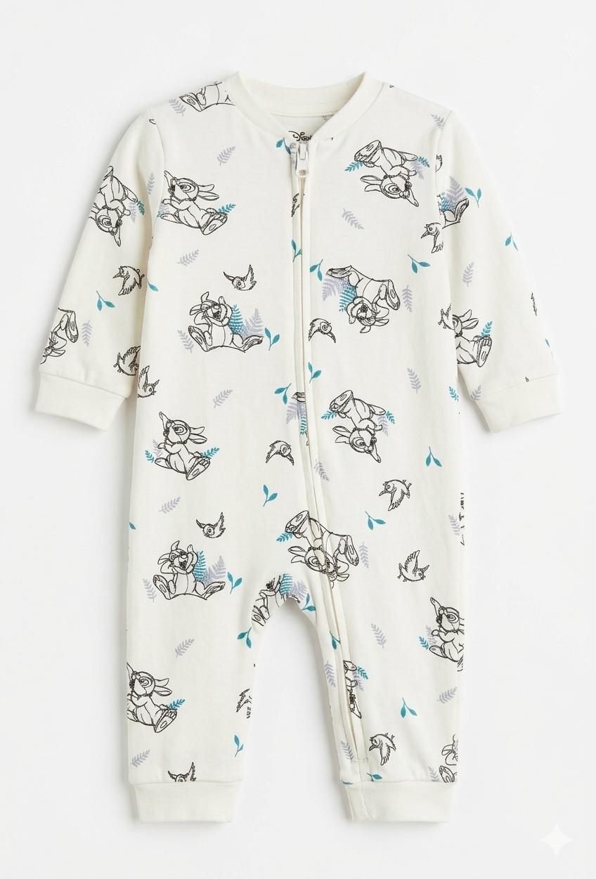 Primark cotton overall for baby boys with Zipper