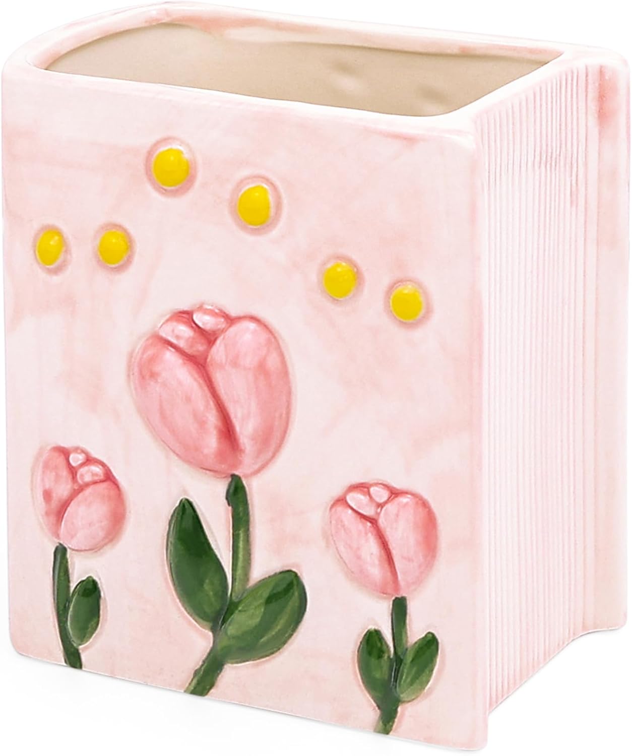 Book Vase Tulip Pencil Cup
