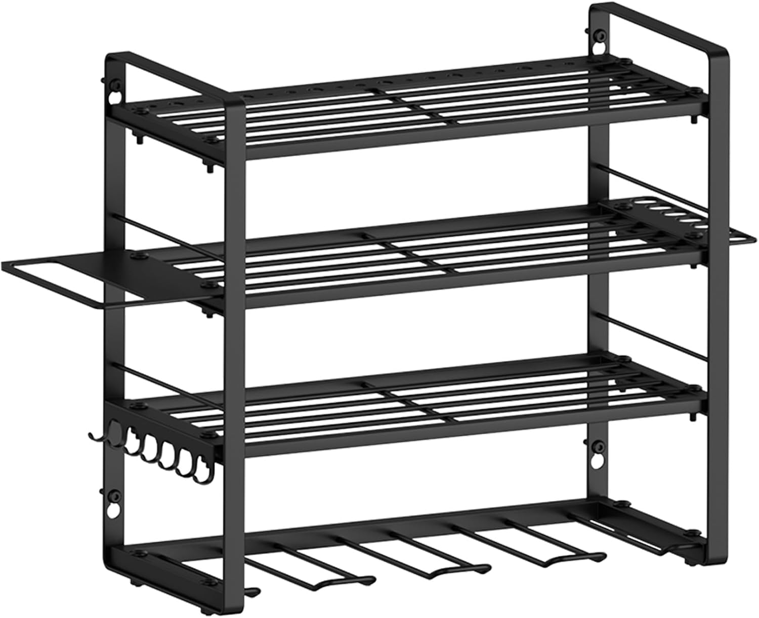 4 Tier 40cm Solid Metal Heavy Duty Garage Tool Rack Organiser