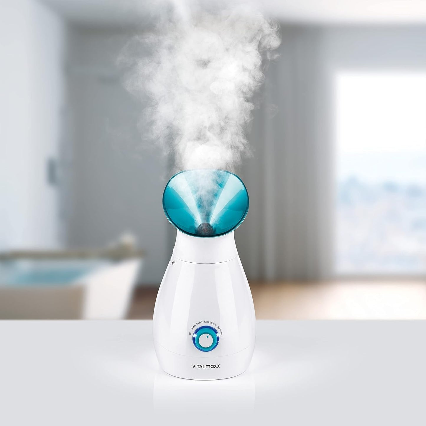 VITALMAXX Facial Sauna 3-in-1 | Wellness Face Steamer, Humidifier & Towel Warmer in One