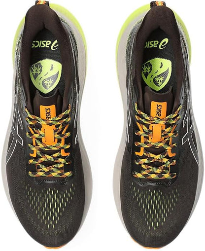 ASICS Men's GT-2000 12 Trail Running Shoes, 7.5, Nature Bathing/NEON Lime