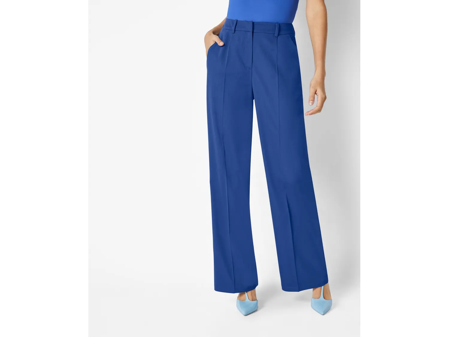 Women's palazzo pants (Blue)