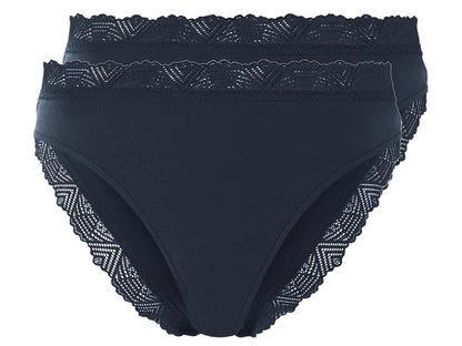 Esmara Women's Briefs with lace, 2 pcs (Navy)