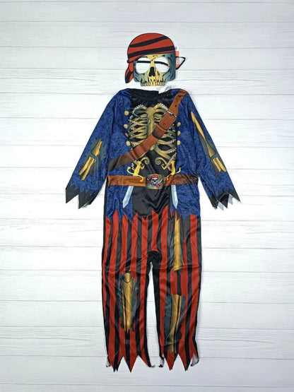 Pirate Skeleton Costume For Boys