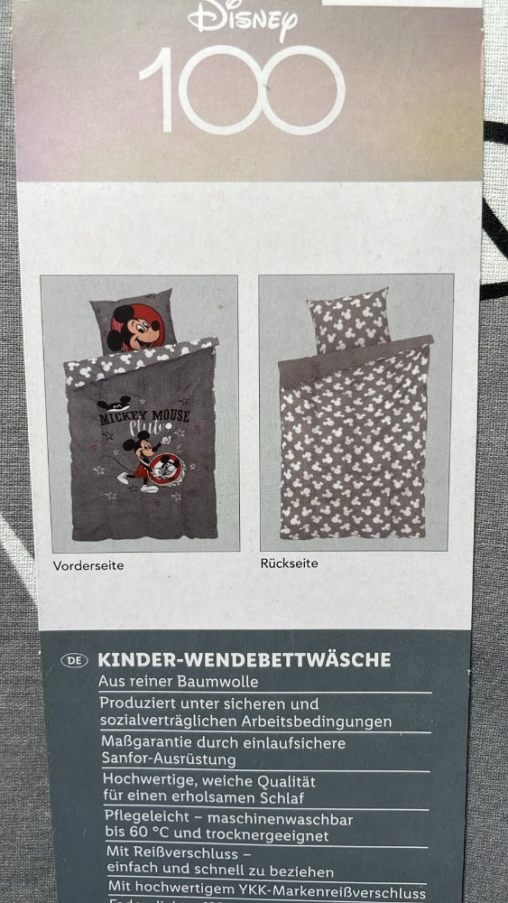 Mickey Mouse Reversible Kids Bedding Set (Single)