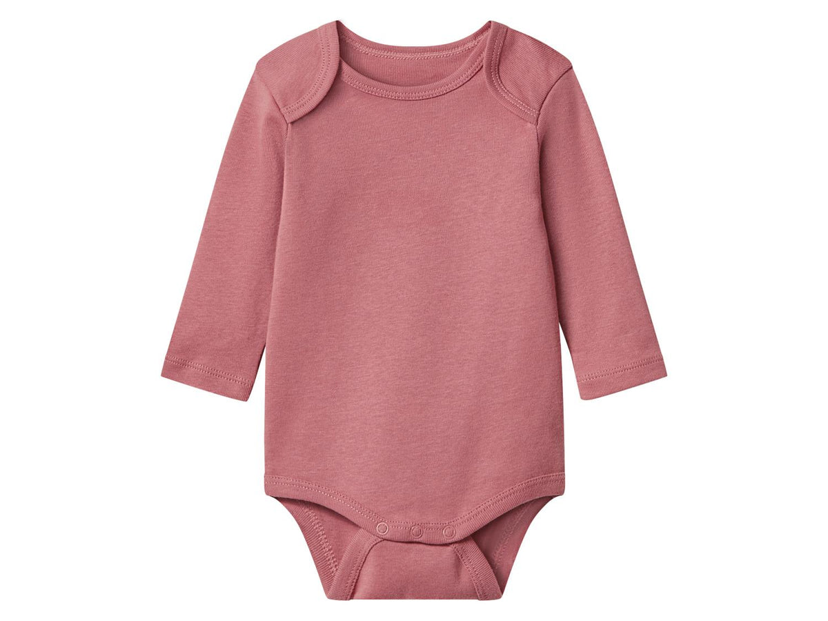 LUPILU Baby Girls’ Longsleeved Bodysuits, 3 pcs