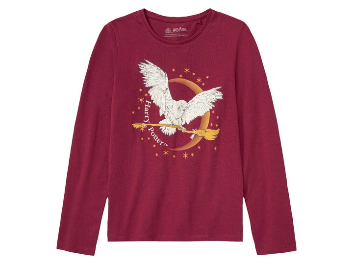 Girls’ Long Cotton Pajama Set, 2pcs - Harry Potter