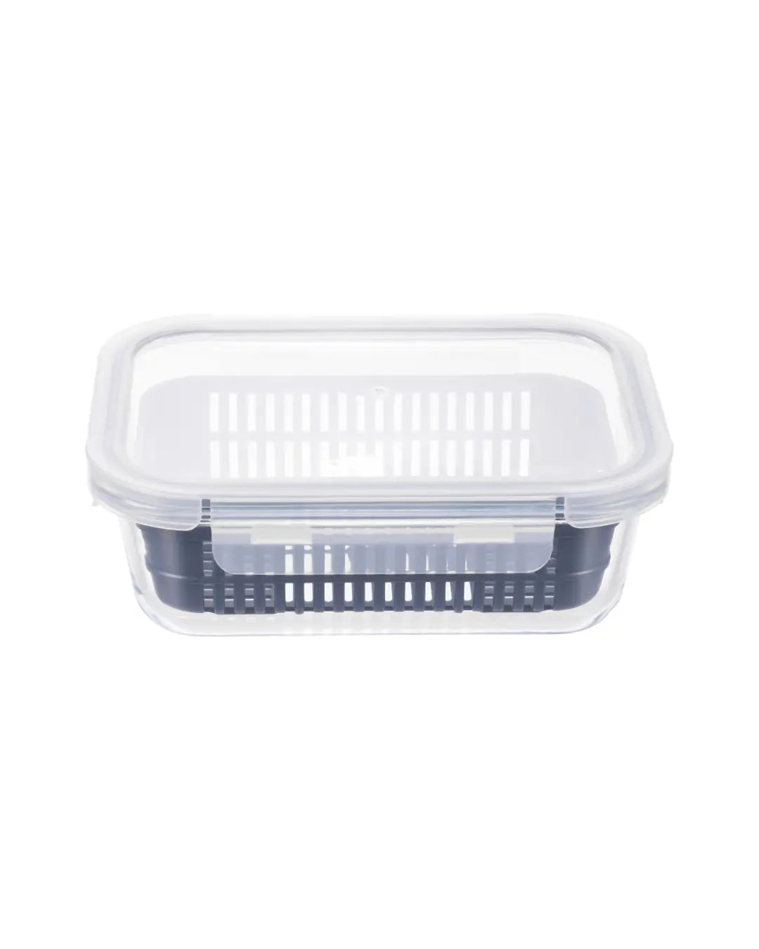 FRESHFLOW Glass Container with Drain Basket