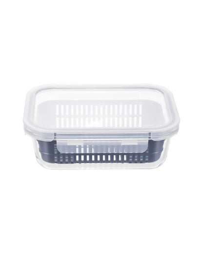 FRESHFLOW Glass Container with Drain Basket