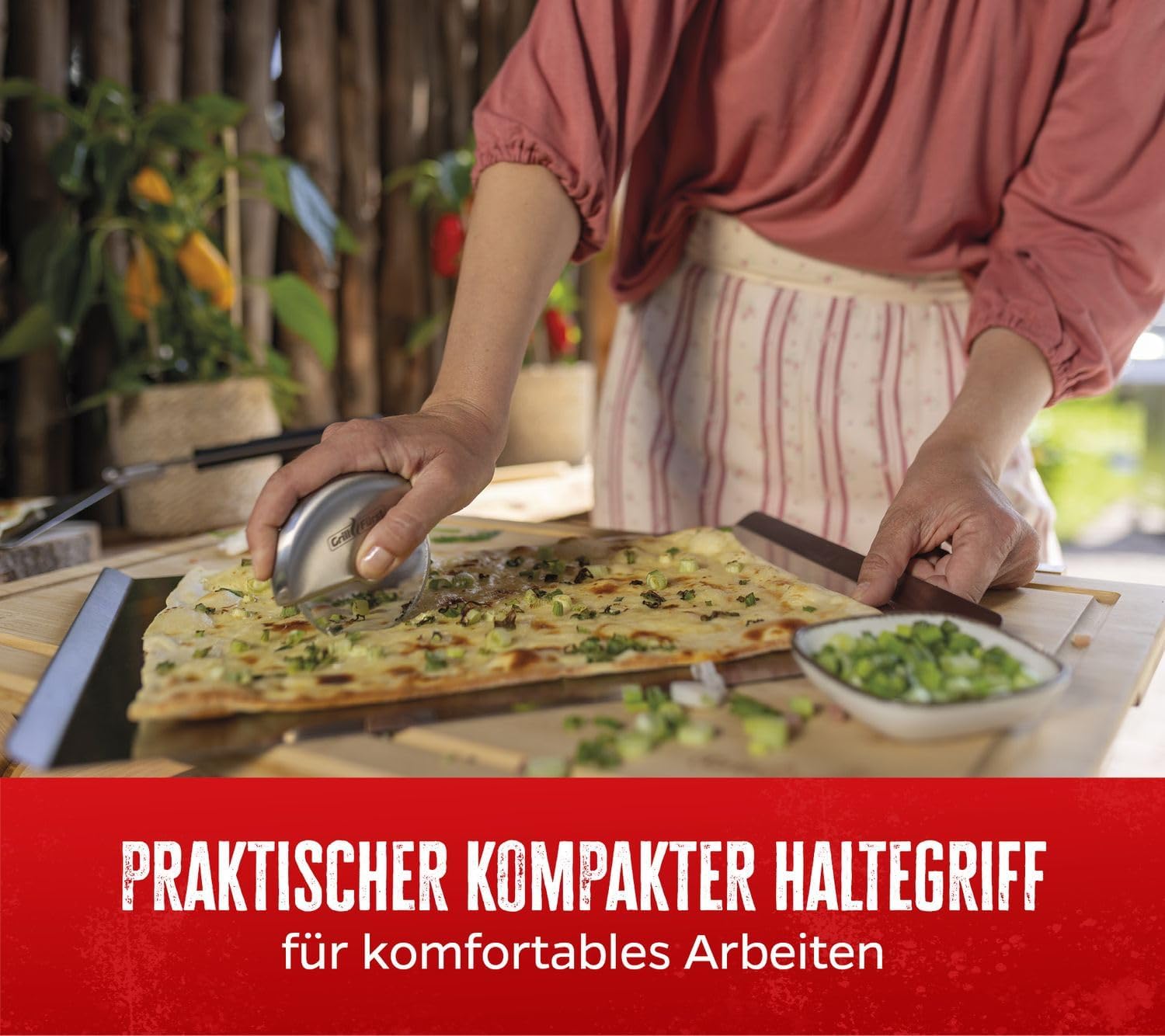 Grillfürst Pizza Wheel/Pizza Cutter Stainless Steel 10 cm
