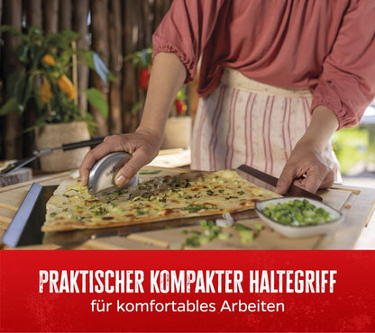 Grillfürst أداة تقطيع البيتزا/قطاعة بيتزا من الستانلس ستيل 10 سم