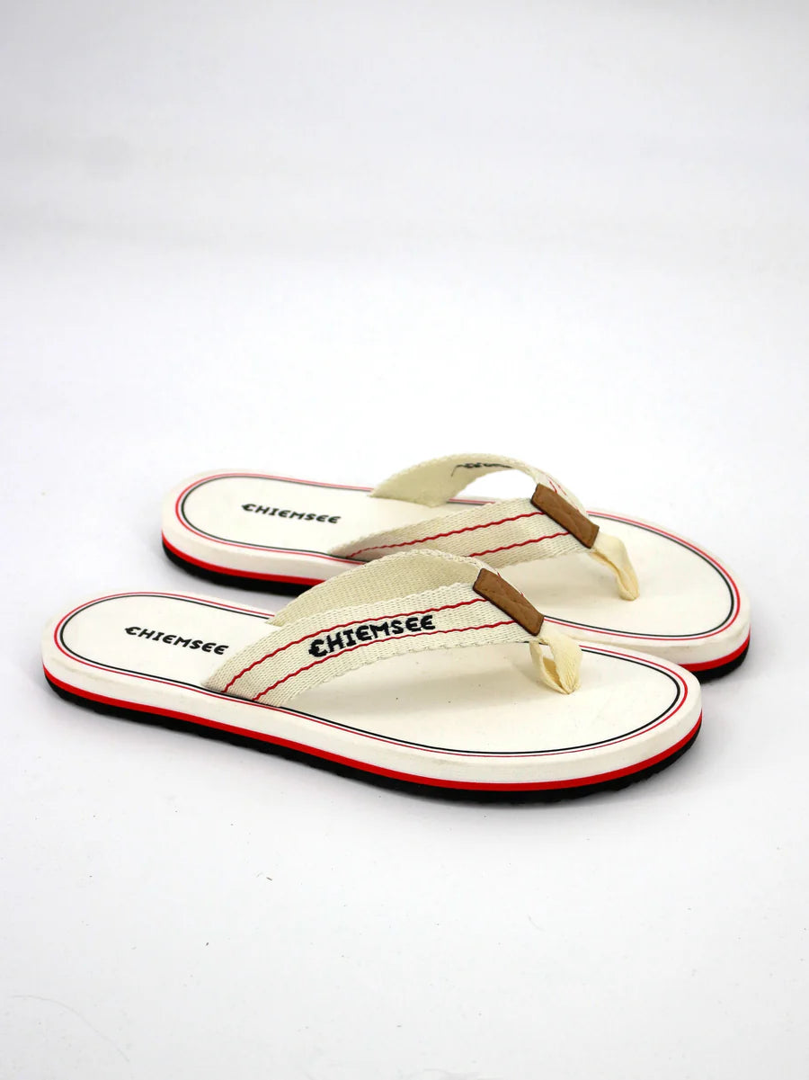 Embroidered Tight Slipper, Off White - Chiemsee