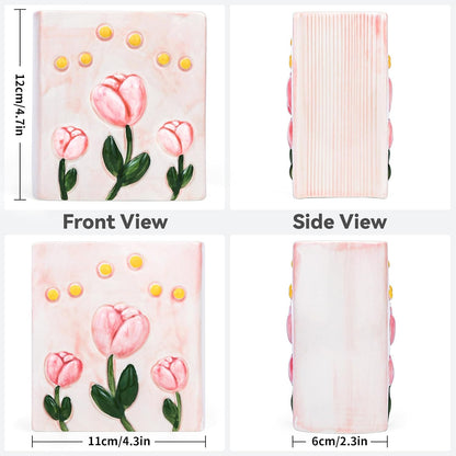 Book Vase Tulip Pencil Cup