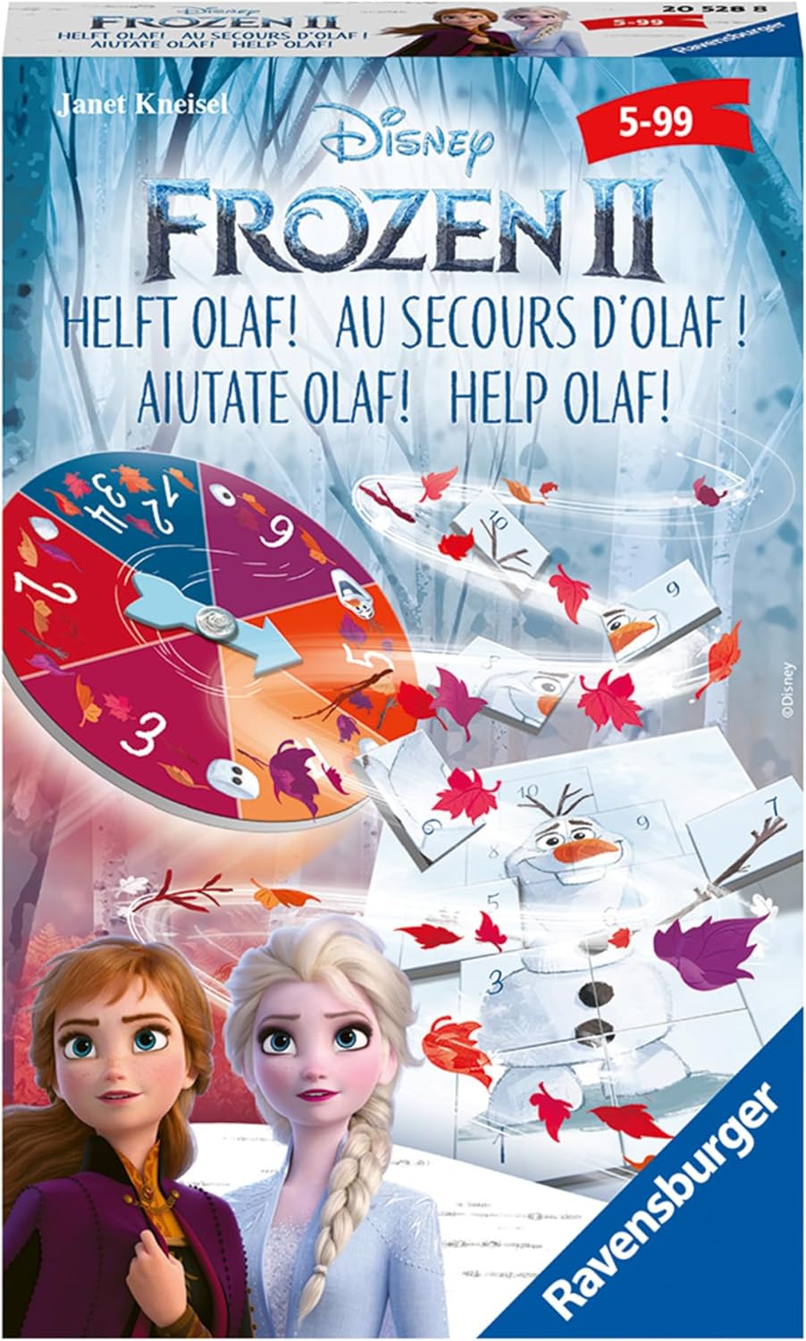 Ravensburger Frozen II - Help Olaf!  Family Board Game -20528