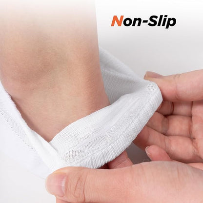 جوارب بوليون، للجنسين، أبيض، 10 أزواج