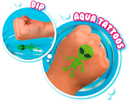 Doodle and Dip, make your own Aqua Tattoos, including 8 magic pens and painting pads