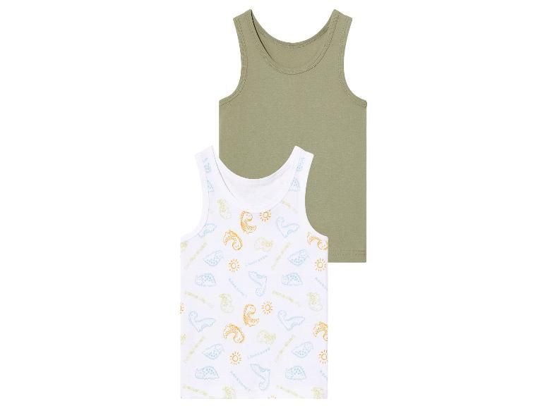 LUPILU Boys Cotton undershirts, 2Pack