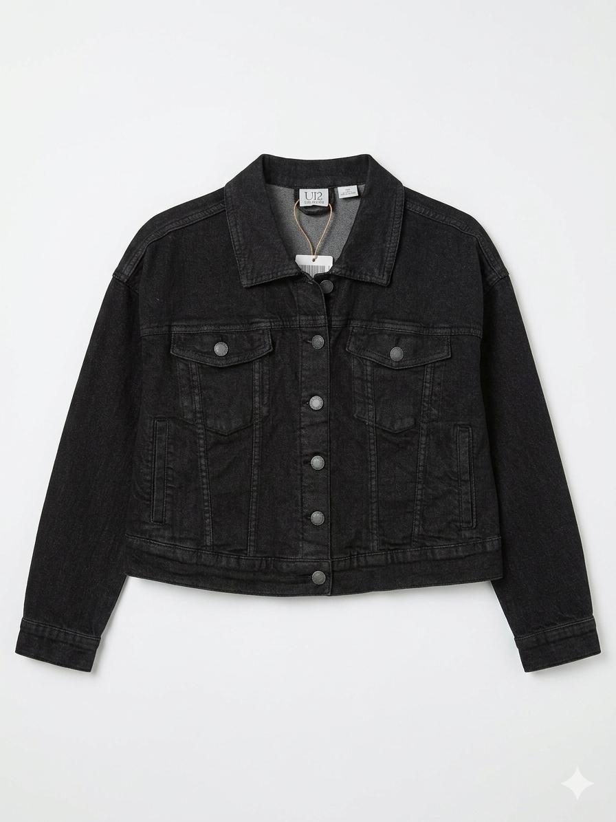 UP 2 FASHION women’s denim jacket (black)
