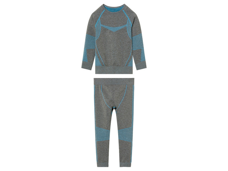 KUNIBOO Boys’ Seamless Thermal Base Layer Set, 2 pcs
