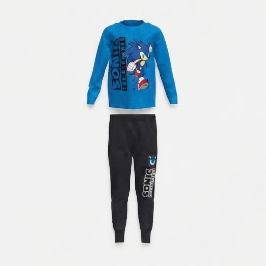 Boys’ Long Pajamas - Sonic ,2 pcs
