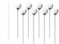 8 pieces of ERNESTO stainless steel straws with spoon