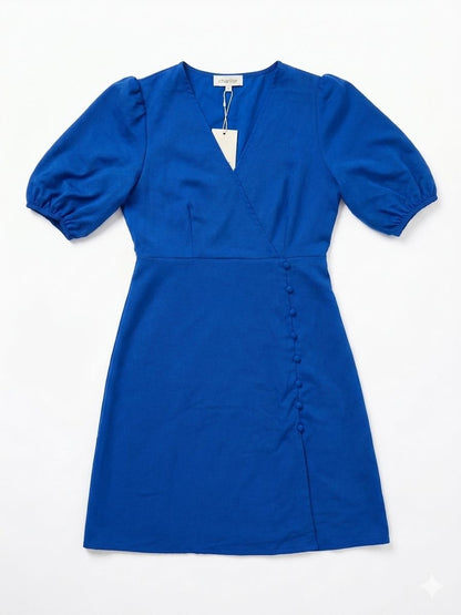 CHARLIOR Women’s Satin mini dress (blue)