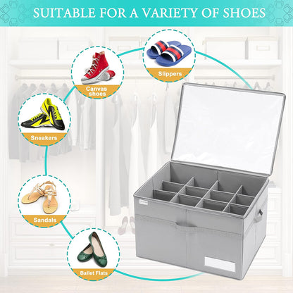 Shoe Organiser for Closet, 16 Pairs