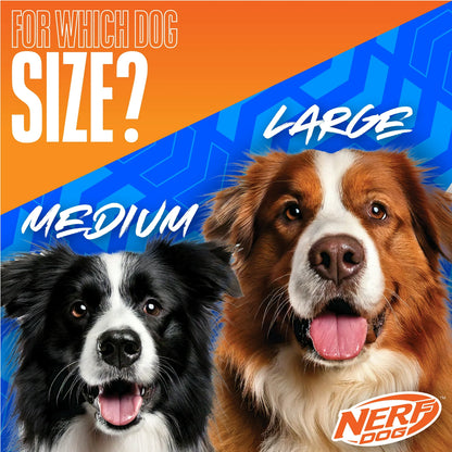 Nerf Dog LED Light Up & Squeak Hex Ring Chew Toy