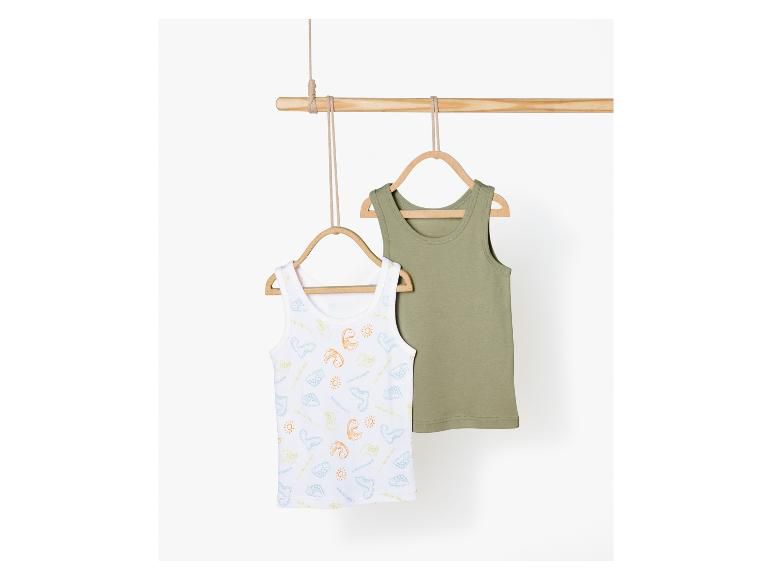 LUPILU Boys Cotton undershirts, 2Pack
