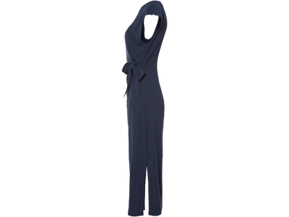 Mousseline midi Dress, navy