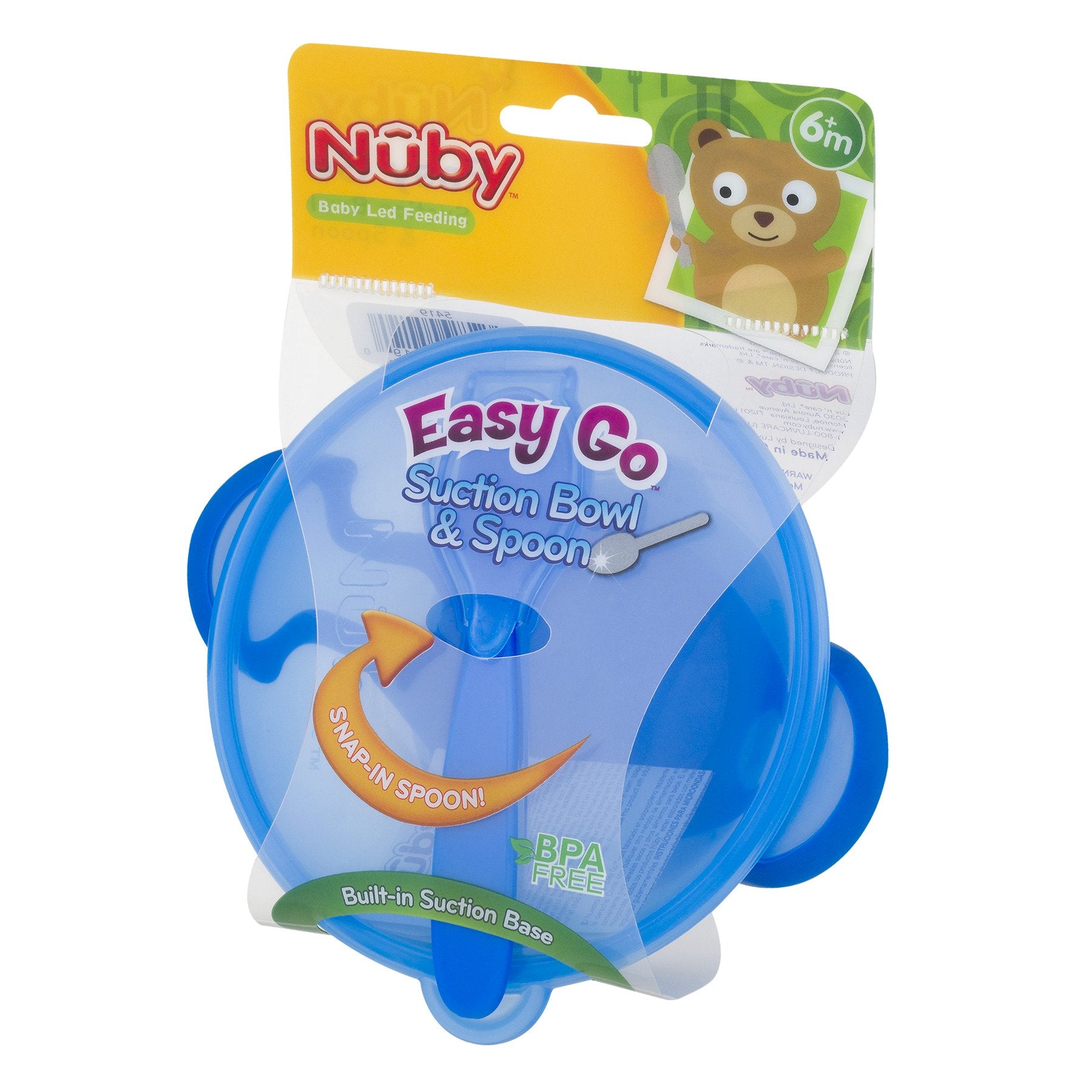Nuby suction microwavable bowl and spoon 400 ml