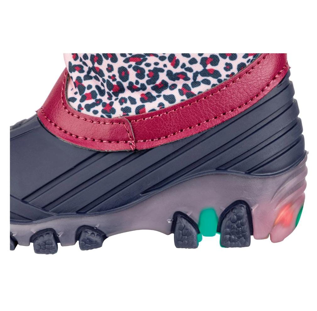Children's snow boots GIRLS waterproof shoes, light-up soles