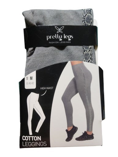 PRETTY LEGS Cotton Leggings, Grey