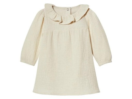 LUPILU Baby Girl’s Muslin Longsleeve Dress