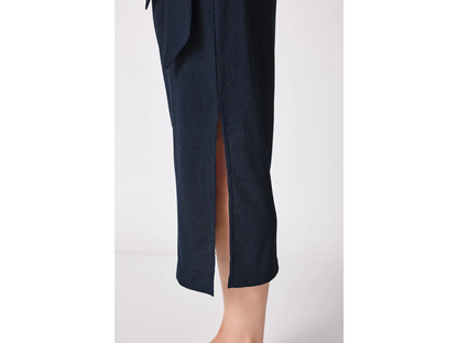 Mousseline midi Dress, navy
