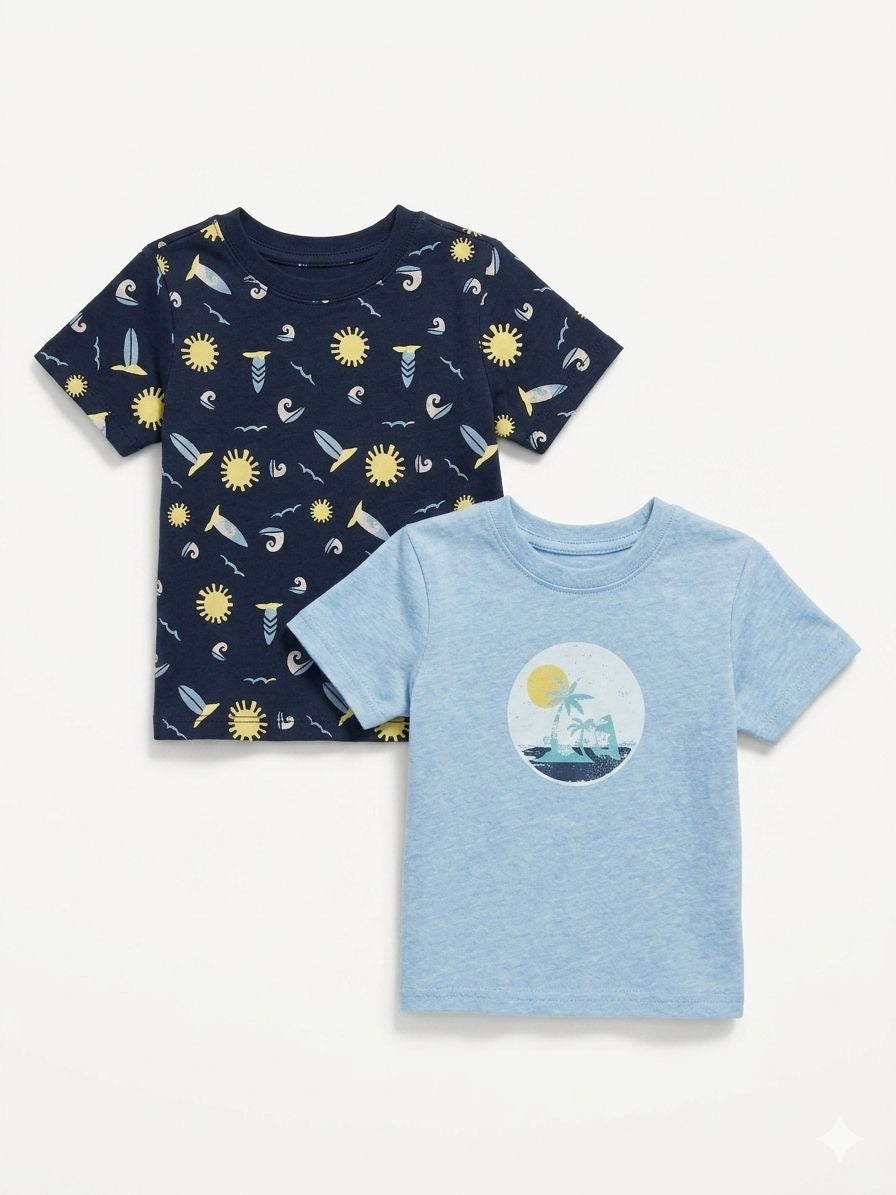 KUNIBOO pack of 2 Cotton T-Shirts