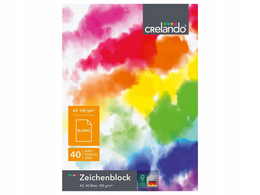 A3 Crelando Sketchbook Block (40 Sheets)