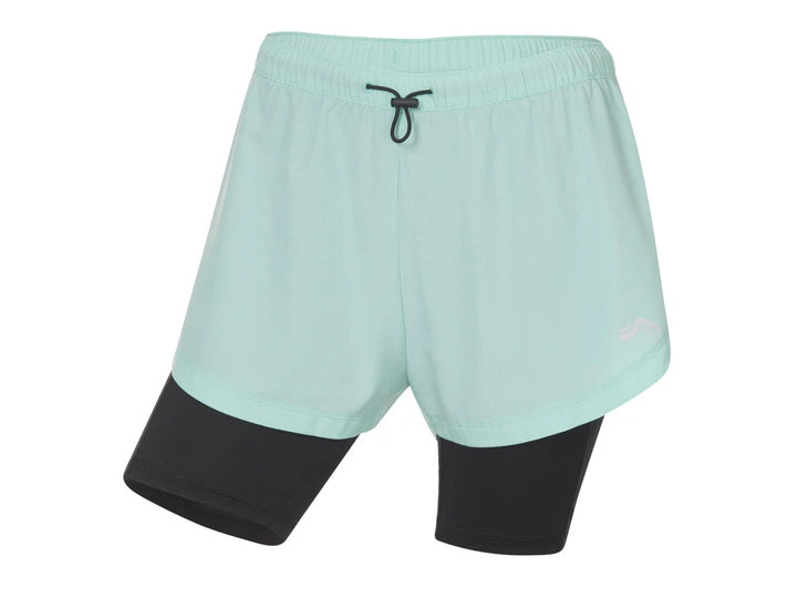 Crivit LYCRA® Women's mini sports shorts, (turquoise)