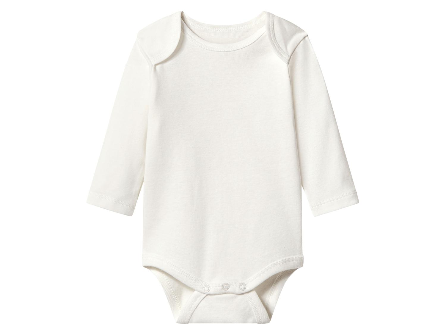 LUPILU Baby Girls’ Longsleeved Bodysuits, 3 pcs